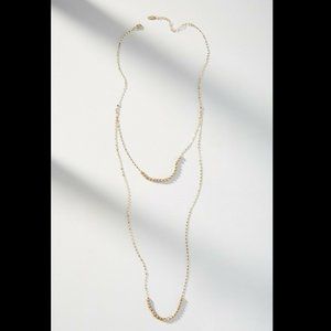 NWT ANTHROPOLOGIE Dominique Layered Necklace 14K